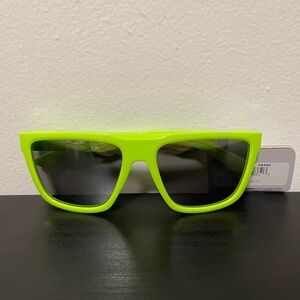 West Loop Sunglasses Lime Green NEW Tinted Mirrored Lens UVA UVB Protection Mens